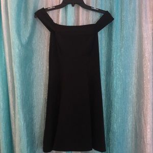 Simple Black Off-Shoulder Dress